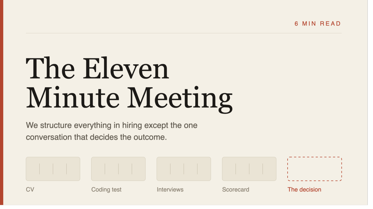 The Eleven Minute Meeting